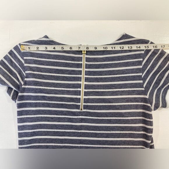 Sail To Sable Dress Women’s M Blue White Stripe Nautical Resort Preppy Tuckernuc - Picture 7 of 10